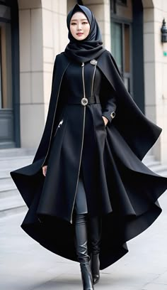 #fashion Womens Professional Fashion, Best Winter Outfits, Womens Clothing Patterns, Mode Abaya, Modest Dresses Casual, Dad Sneakers, Dress Design Sketches, Muslim Fashion Outfits