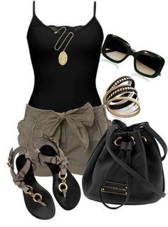 Cruise black and tan Mode Rockabilly, Summer Breakfast, Legging Outfits, Mode Casual, Outfit Combinations, Maxi Skirts