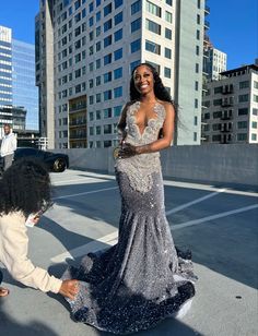 Ring Dance Dresses, Ring Dance, Prom Photoshoot, Grey Prom Dress, Prom Inspiration, Prom Dresses Long Pink, Trendy Prom Dresses, Prom Poses, Gorgeous Prom Dresses