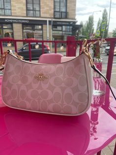 Shoulder Coach Bag, Pink Coach Shoulder Bag, Cute Pink Shoulder Bag, Cute Coach Bags, Cute Bags And Purses, Coach Bags Handbags, Coach Bags Pink, Coach Shoulder Bags, Cute Shoulder Bags