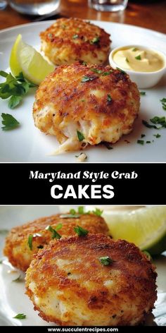 Try Baked Maryland Style Crab Cakes for a healthier twist on a beloved dish! These delicious crab cakes are oven-baked to perfection, keeping them light while still delivering that signature Maryland flavor. Shrimp Crab Cakes, Imitated Crab Meals, Best Crab Cakes Recipe Maryland, Simple Crab Cakes, Crab Balls Recipe Baked, Crab Cakes Baked In Oven, Can Crab Recipes, Chinese Crab Casserole, Cooked Crab Recipes