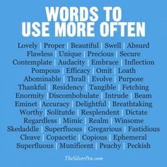 words to use more often in the classroom