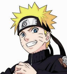 naruto from naruto the movie is smiling and holding his hands together