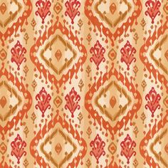 an orange and brown pattern with red accents on it's surface, in the middle of