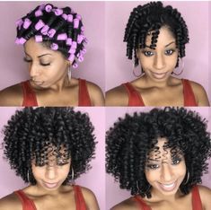 Perm Rods Cold wave rods can be used to create many curly hair styles. Black Hair Perm, Natural Hair Perm Rods, Natural Hair Rod Set, Roller Set Hairstyles, Hair Rods, Perm Rod Set, Cabello Afro Natural, Curly Styles, Perm Rods