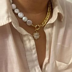 Pretty In Pearls - Golden Hour Studio - Gold Natural Nature, Coin Pearls, Fresh Water Pearls, Skin Care Gifts, Water Pearls, Pearl Charms, Hair Claws & Clips, Chunky Necklace, Crossbody Tote