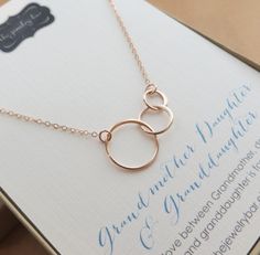 simple and modern necklace for everyday. available in sterling silver, vermeil gold, rose gold finish each diameter of the circle link--19mm, 12mm, 10mm Grandma Baby Announcement, Birthday Gift For Grandma, Girlfriend Necklace Gift, Eternity Necklace, Floating Diamond Necklace, Interlocking Circle Necklace, Trendy Chokers, Delicate Choker, Silver Link Necklace