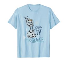 a light blue t - shirt with the words training to keep it together on it