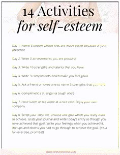 Building Self Confidence, Building Self Esteem, Therapy Worksheets, Self Confidence Tips, Low Self Esteem, Mental And Emotional Health