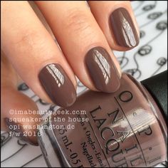 Brown Nails Opi, Opi Brown Nail Polish, Opi Brown, Outrageous Nails, Brown Nails Design