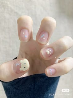 Silly Nails, Minimal Nails Art, Hello Nails, Hippie Nails, Cute Simple Nails, Lavender Nails, Subtle Nails, Beauty Nails Design, Gel Nails Diy