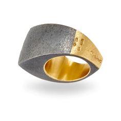 Feuille Ring by Claude Chavent | _18K _Contemporary Estate claude chavent gold iron ring Contemporary Yellow Gold Wedding Jewelry, Contemporary Yellow Gold Jewelry For Wedding, Hand Forged Modern Jewelry For Anniversary, Modern Hand Forged Jewelry For Anniversary, Modern Polished Jewelry For Evening, Modern Evening Jewelry With Polished Finish, Contemporary Yellow Gold Open Ring Jewelry, Modern Yellow Gold Ring With Unique Design, Contemporary Polished Jewelry For Wedding