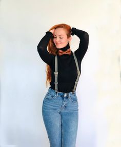 These women leather suspenders are perfect for creating a relaxed, put-together look for casual and special occasions. Made with a Y-back construction design and finger clips, these leather suspenders pair well with jeans and skirts. Our 100% handmade leather suspenders have matching elastic straps below front and back to provide a flexible fit and it gives you more comfort and mobility while wearing them, than full leather suspenders. Buckle strap leather braces are available in taba, black, brown, burgundy and gray in 3 different sizes (S, M, L). Please check the variations. * Small       : 30-35 inches * Medium  : 35-40 inches * Large       : 40-45 inches Leather suspenders have adjustable lenght and the elastic straps front and back increase that adjustable lenght of suspenders. ► Meas Cheap Women's Suspender Dress With Adjustable Straps, Cheap Casual Suspender Dress For Party, Cheap Sleeveless Jumpsuits With Suspenders, Leather Suspenders And Bow Tie, Cheap Women's Suspender Dress, Cheap Cotton Suspender Dress For Women, Cheap Casual Suspender Dress For Summer, Chic Cheap Suspender Dress For Women, Cheap Summer Bottoms With Suspenders