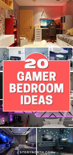 Save this pin for a gaming paradise in your own home! Discover 20 inspiring ideas to design your dream gamer bedroom. From epic wall decor to cozy gaming setups, level up your space today. #GamerBedroom #HomeDecorIdeas #DreamBedroom Teenage Gamer Boy Room Ideas, Teen Boys Gamer Bedroom Ideas, Game Theme Bedroom, Boys Gamer Room Bedroom Ideas, Gamers Apartment, Boys Gaming Room Ideas, Boy Gamer Room, Gamer Room Ideas Boy Bedrooms, Kids Gamer Bedroom