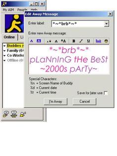 two screenshots of the web page for planning the best 2000's party