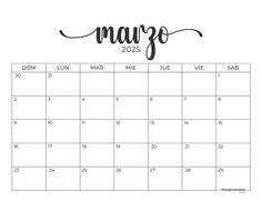 a printable calendar with the word may in cursive font on top of it