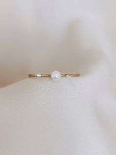 Tiny Pearl Ring Dainty Pearl Ring Silver, Engagement Rings Necklace, Tiny Pearl Ring, Gold Ring Pearl, Promise Rings Pearl, Dainty Pearl Ring, Engagement Rings Pearl, Gold Pearl Rings, Simple Pearl Ring