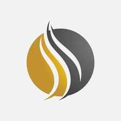 the logo for an oil company is shown in yellow and gray colors on a white background