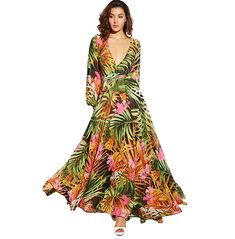 Women Outfits Casual, Summer Maxi Dress Boho, Blonde Hair Tan Skin, Dressing Table Ideas, Maxi Dress Beach, Plus Size Long Dresses, Tropical Maxi Dress, Robes Vintage, Floral Print Dress Long