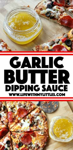 garlic butter dipping sauce for pizza is an easy and delicious appetizer that's ready in under 30 minutes