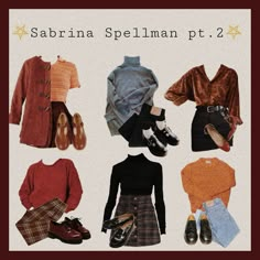 Salem Summer Outfits, Sabrina Spellman Aesthetic 90s, Fox Inspired Outfit, Sabrina Spellman Outfit 90s, Chilling Adventures Of Sabrina Outfits, Sabrina Spellman Aesthetic, October Outfit Ideas