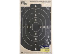 an image of a shooting target with numbers on the front and back of it,