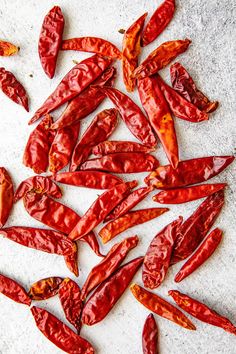 red peppers are on the counter ready to be cooked