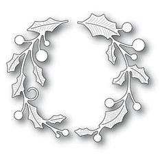 the crafter's workshop holly wreath dies