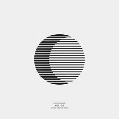 a black and white poster with lines in the shape of a circle on top of it