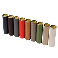 six different colors of lighters lined up in a row