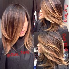 cut Short Ombre Hair, Short Hair Balayage, Long Bob