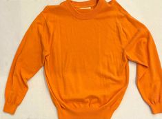 Men ORVIS Orange Crew Neck Sweater  Size Large 100% cotton ships USPS priority mail - cost depends on your location  great condition Burnt Orange Mens Sweater, Priority Mail, Crew Neck Sweater, Neck Sweater, Sweater Sizes, Ships, Crew Neck, Orange