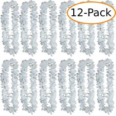 12 pack of white plastic pom poms