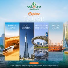 Dubai Tours & Activities Dubai Travel Poster, Travel Company, Tourism Design, Photoshop Tutorial Typography, Dubai Tour, Illustrator Design Tutorial, Travel Poster Design