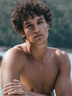 Beard Hairstyle, Air Dry Hair, Man Model, Hairstyle Inspiration, Types Of Curls, Permed Hairstyles, Character Aesthetics, Tan Skin