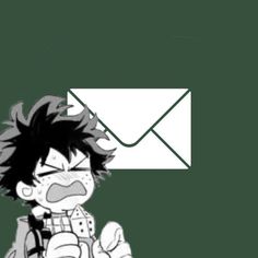 an image of a cartoon character with an email envelope in the back ground and one hand on his hip