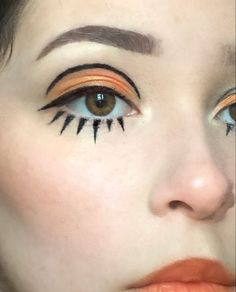 60s Makeup, Drag Make-up, Retro Makeup, Makijaż Smokey Eye, Clown Makeup