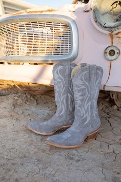 Charmed Life Western Boots Grey- Round Toe – Idyllwind Fueled by Miranda Lambert Cute Cowgirl Boots, Buy Boots, Western Shoes, Western Boots Women, Everyday Shoes, Prom Shoes, Gray Suede, Cow Boy, Chic Boutique