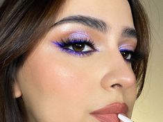 Makeup For Purple Outfit, Blue And Purple Makeup Looks, Purple And Blue Makeup, Make Up Aesthetic, Up Aesthetic, Maquillage On Fleek, Vampire Bride, Eye Makeup Pictures, Smink Inspiration