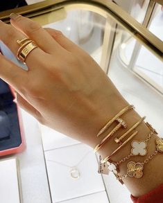 Just Un Clou Bracelet, Cartier Love Ring, Accesories Jewelry, Gold Bracelets