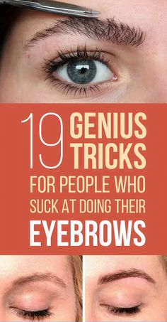 17 Genius Tricks For Getting The Best Damn Eyebrows Of Your Life Plucking Perfect Eyebrows, Eyebrows For Face Shape, Regrow Eyebrows, How To Do Brows, Uneven Eyebrows, Plucking Eyebrows, Eyebrow Hacks, Eyebrow Makeup Tips, Threading Eyebrows