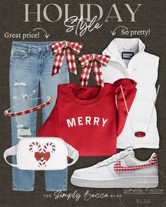 Simply Becca, Christmas Closet, Preppy Mom, Sporty Mom, Holiday Fits, Christmas Attire, Christmas Clothes, Christmas Outfits Women, Mom Fashion