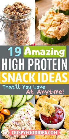 the top ten amazing high protein snack ideas that'll you love at any time