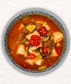 Doenjang-jjigae (Soybean Paste Stew) - K Meals Soft Tofu, Korean Dishes, Meal Delivery Service, Beneficial Bacteria