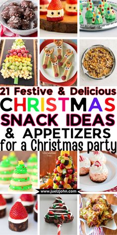 twelve festive and delicious christmas snack ideas & appetizers for a christmas party