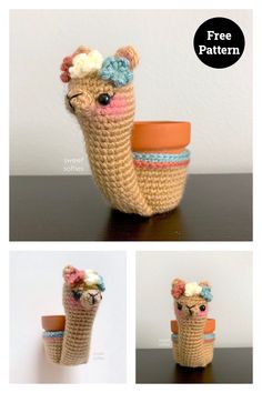 crocheted alpaca coffee cup cozys made with free pattern and instructions