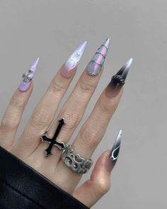 follow for daily nail inspo Witchy Nails, Hello Nails, Nail Techniques, Daily Nail, Classy Acrylic Nails, It Cosmetics