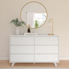 Modern 6-Drawer Dresser Dresser Plank+Beam White Console Tables Entryway, Contemporary Dresser, Aspen Wood, Modern Storage Cabinet, Solid Wood Dresser, Wide Dresser, Wood Dresser, Modern Dresser, Double Dresser