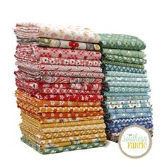 a stack of colorful fabrics with the words southern fabric on it in front of them