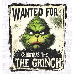 a sign that says, wanted for christmas the grin